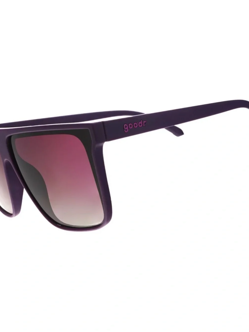 Goodr Adult Fly G Keeping A High Profile Plastic Square Sunglasses - Purple
